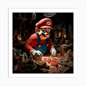 Mario Bros 23 Art Print