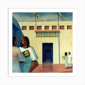 Egyptian Temple 23 Art Print