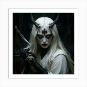 Demon Girl 2 Art Print