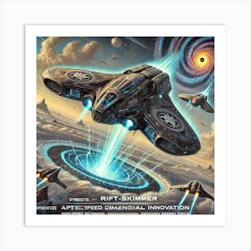 A Detailed Depiction Of Rift Skimmers, Advanced Ho Art Print