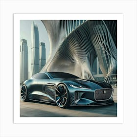 Jaguar I-Type Concept 3 Art Print