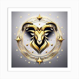 Zodiac symbol, Capricorn Art Print