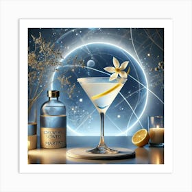 A Beautifully Presented Cocktail Named Edelweiss Soju Martini 1024x1024 Art Print