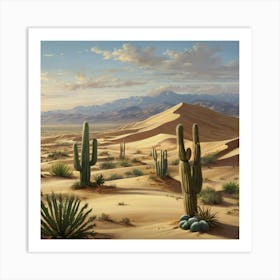 Desert Landscape Art Print