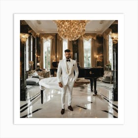 Man In White Tuxedo Art Print