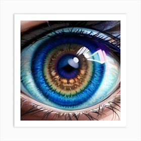 Blue Eye 2 Art Print