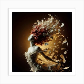 Woman With Red Hair 3 Art Print