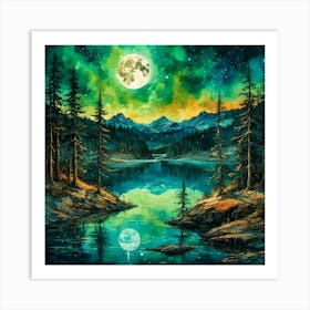 Moonlight Reflected Art Print