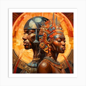 Egyptian Couple 4 Art Print