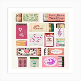 Matchboxes Art Print