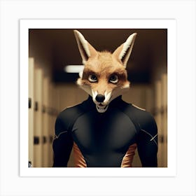 Fox In The Hallway Art Print