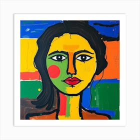 Face Of A Woman Art Print