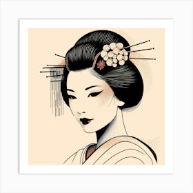 Japan Geisha Visual 112 Art Print