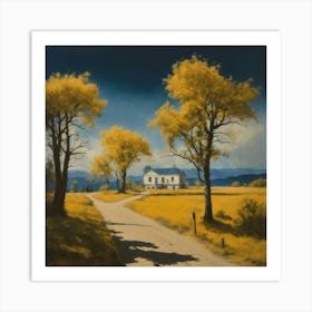 'The Yellow Road' Art Print