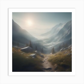 Path In The Mountains 3 Art Print