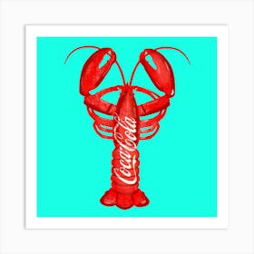 Lobster Coke Art Print
