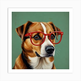 Default Dogs With Glasses Nursery Art 1 1 Art Print