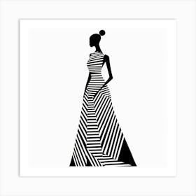 Woman In A Dress 6 Art Print