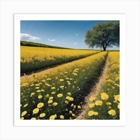 Yellow Field Art Print