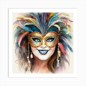 Carnival Mask 9 Art Print