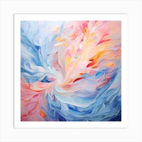 AI Opalescent Whisper Waltz Art Print