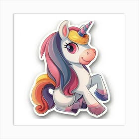 Unicorn Sticker 17 Art Print