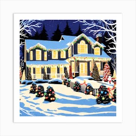 Christmas House 7 Art Print