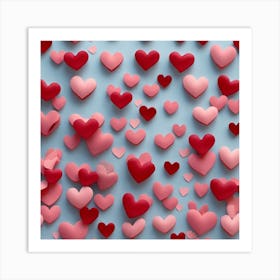 mini Hearts Art Print