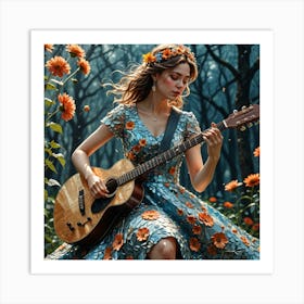 Acoustic Guitar Art Print