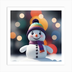 Snowman 9 Art Print