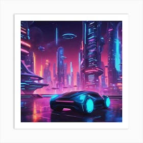 Futuristic City Art Print