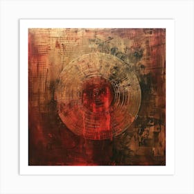 Red Circle Art Print