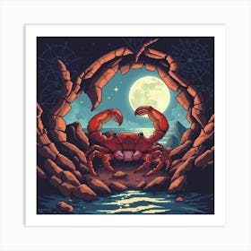 Crab In The Cave 21 Art Print