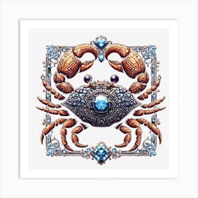 Crab Design Art Print