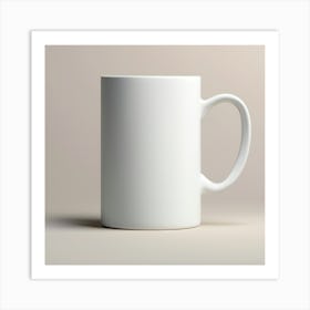 White Coffee Mug 2 Art Print