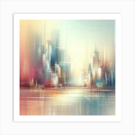 Abstract Cityscape 40 Art Print