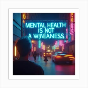 Mental Health Is Not A Waste Of Time Art Print