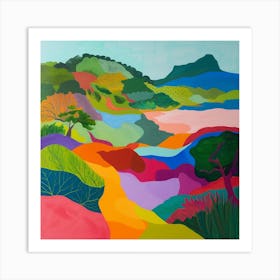 Abstract Travel Collection Saint Lucia 1 Art Print