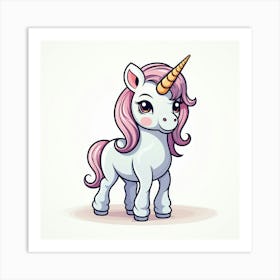 Cute Unicorn 454 Art Print