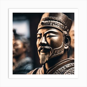 Chinese Bronze Statues Art Print