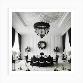 Black And White Wedding 1 Art Print