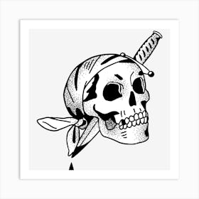 Pirate Skull Art Print