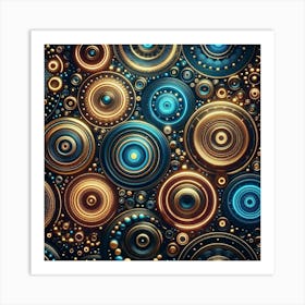 Abstract Circles Art Print