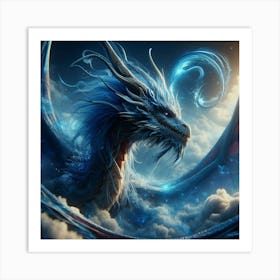 Blue Dragon 1 Art Print