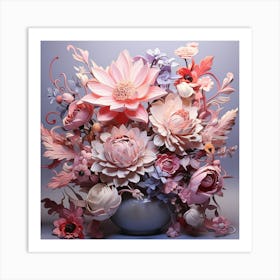 Flowers In A Vase 1 Art Print