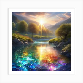 Rainbow River 3 Art Print