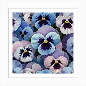 Pansies Art Print