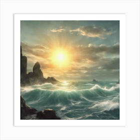 Sea Sun Art Print 1 Art Print