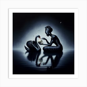 Swan Lake Art Print