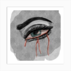 Eye_Blood Art Print